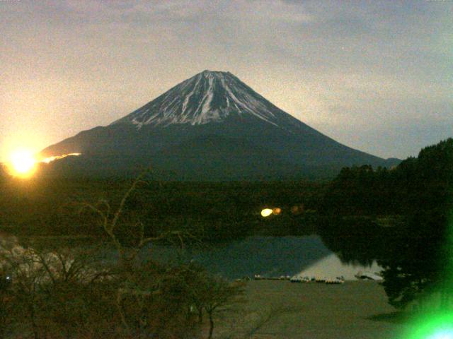 精進湖からの富士山