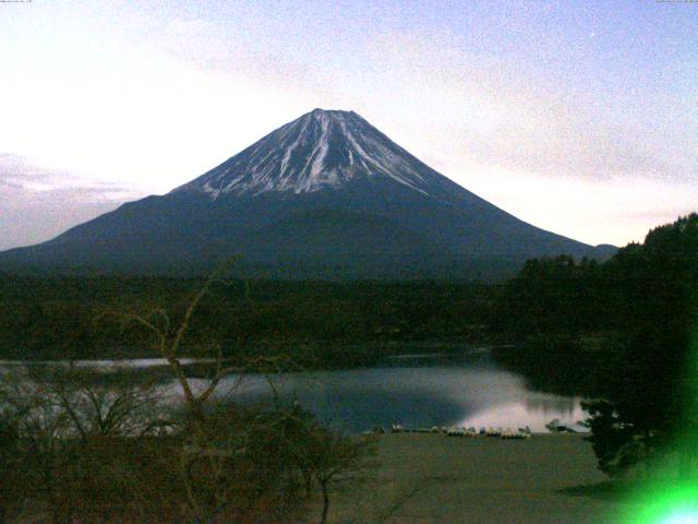 精進湖からの富士山