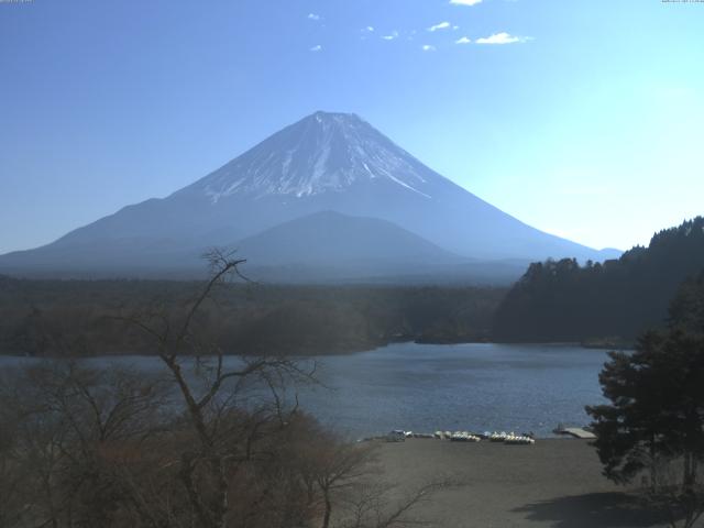 精進湖からの富士山