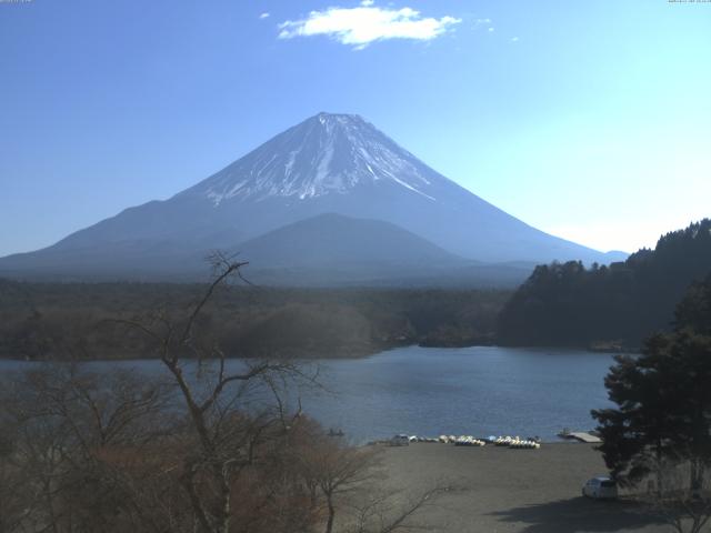 精進湖からの富士山