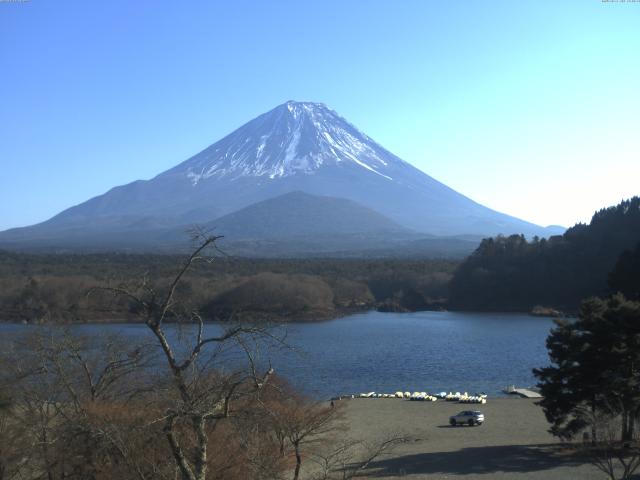 精進湖からの富士山