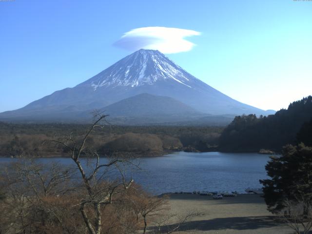 精進湖からの富士山