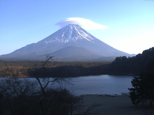 精進湖からの富士山