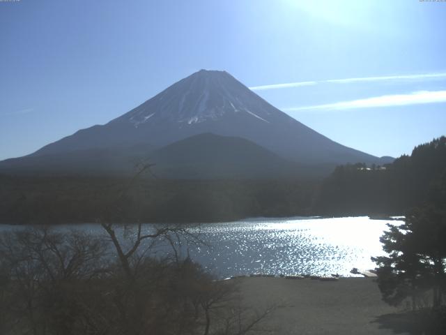 精進湖からの富士山