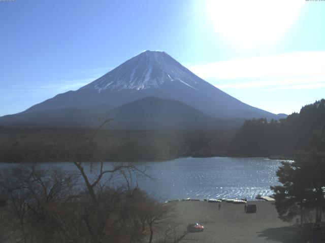 精進湖からの富士山