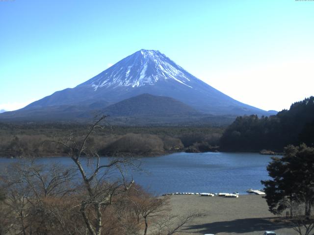 精進湖からの富士山