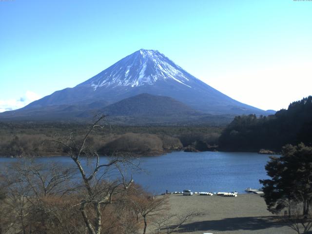 精進湖からの富士山