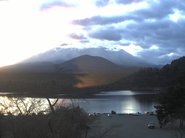 精進湖からの富士山