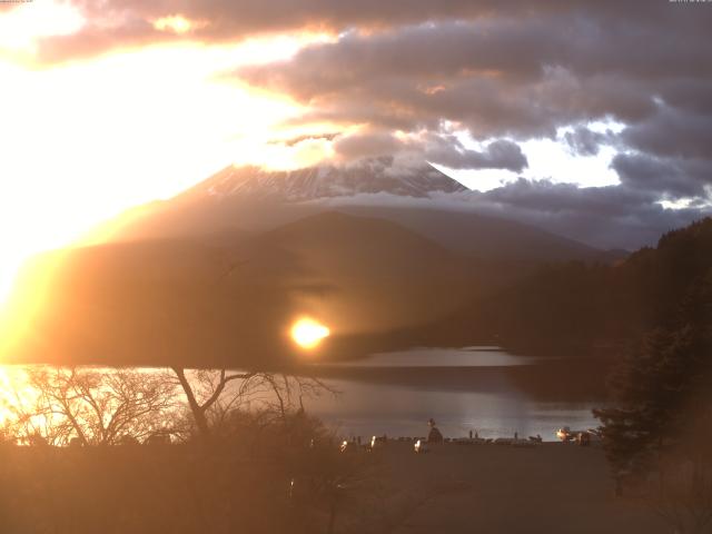 精進湖からの富士山