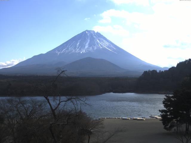 精進湖からの富士山