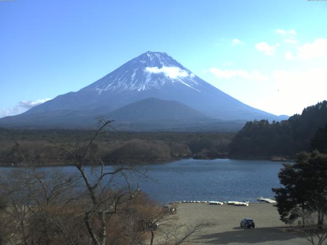 精進湖からの富士山