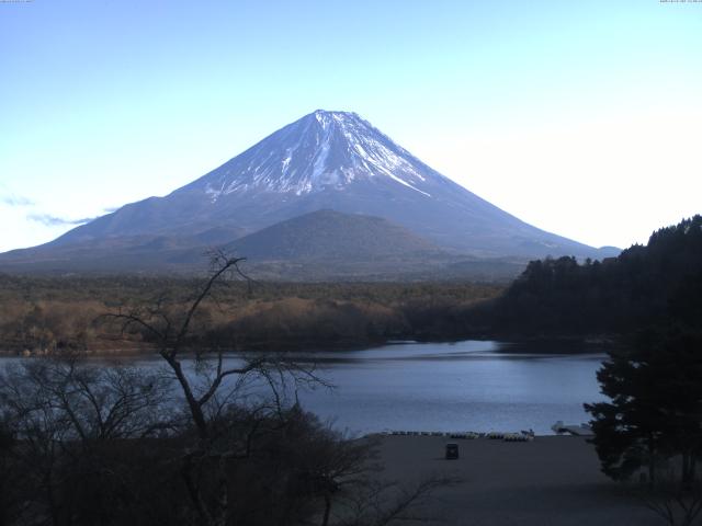 精進湖からの富士山