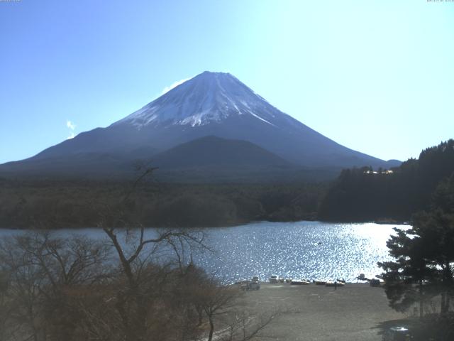 精進湖からの富士山