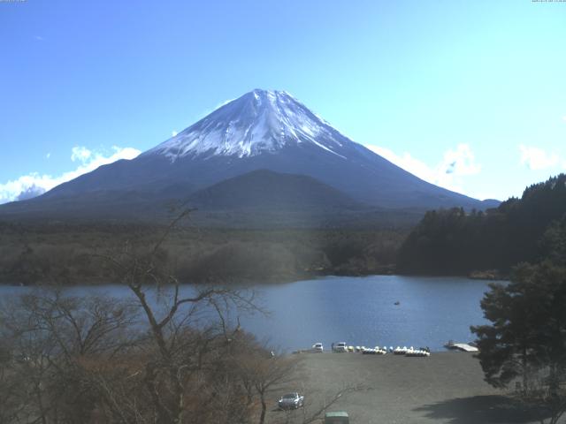 精進湖からの富士山