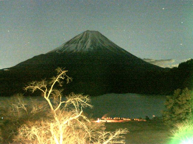 精進湖からの富士山