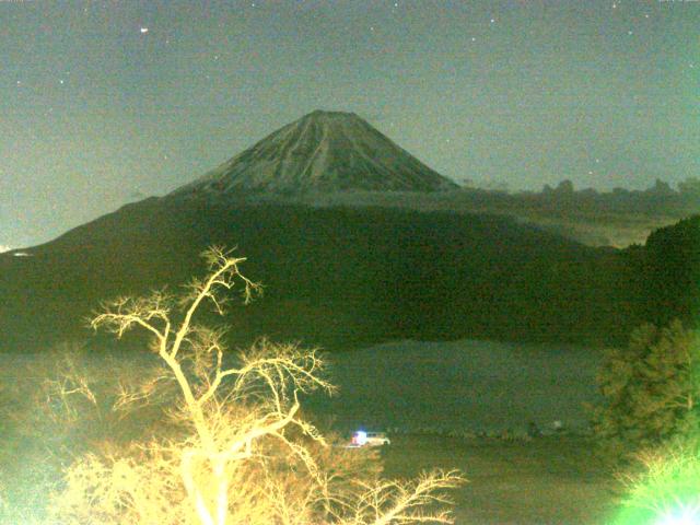 精進湖からの富士山