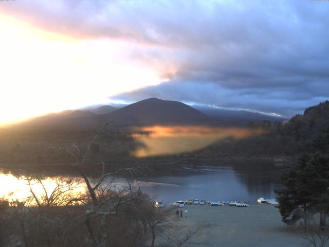 精進湖からの富士山