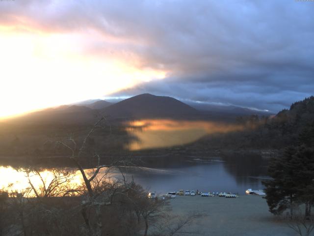 精進湖からの富士山