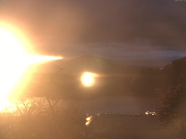 精進湖からの富士山