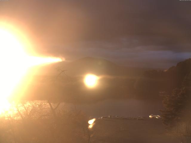 精進湖からの富士山