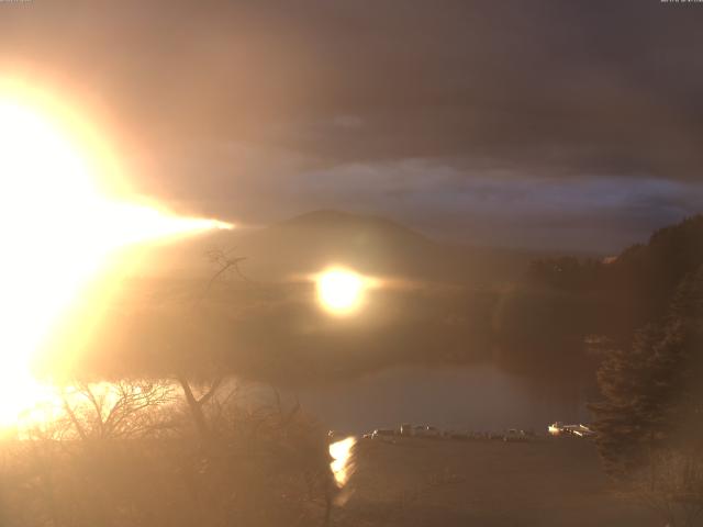 精進湖からの富士山
