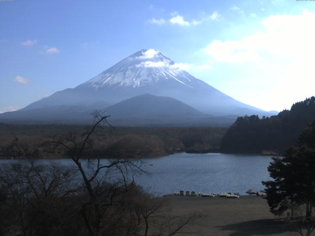 精進湖からの富士山