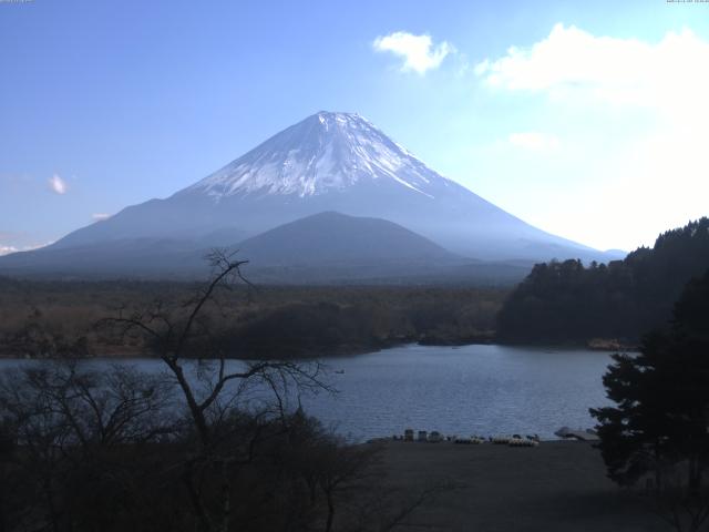 精進湖からの富士山