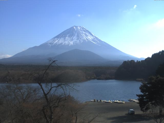 精進湖からの富士山