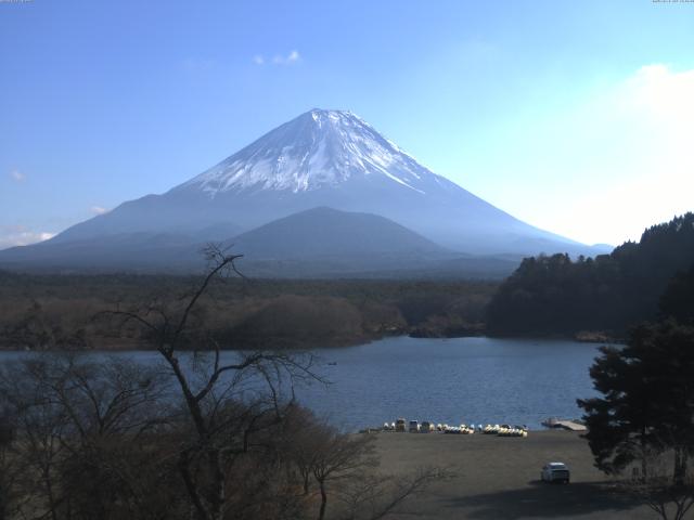精進湖からの富士山