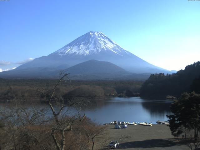 精進湖からの富士山