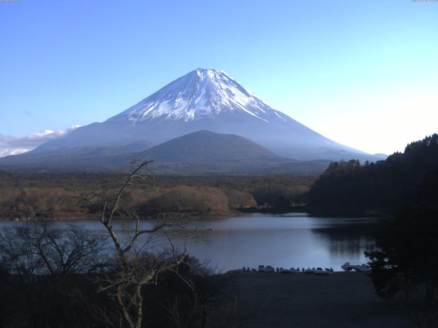 精進湖からの富士山