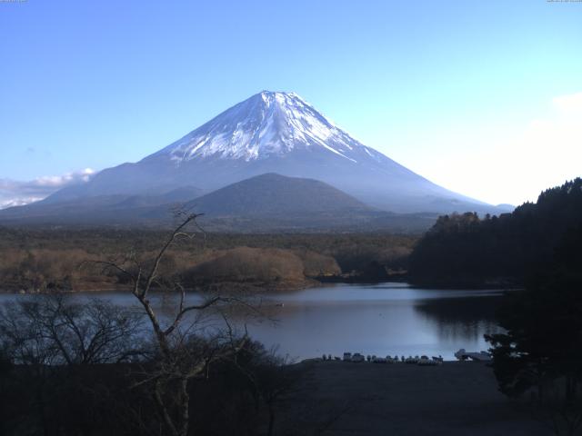 精進湖からの富士山