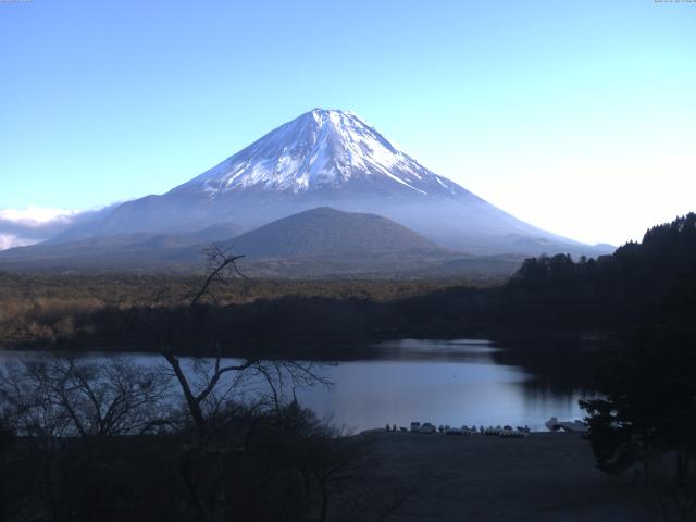 精進湖からの富士山