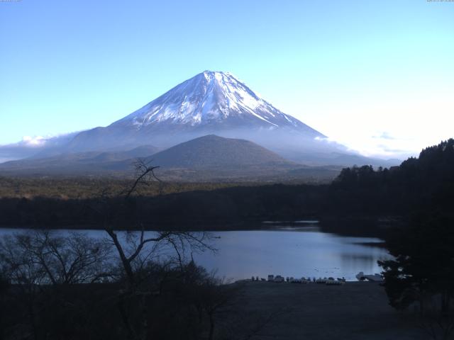 精進湖からの富士山