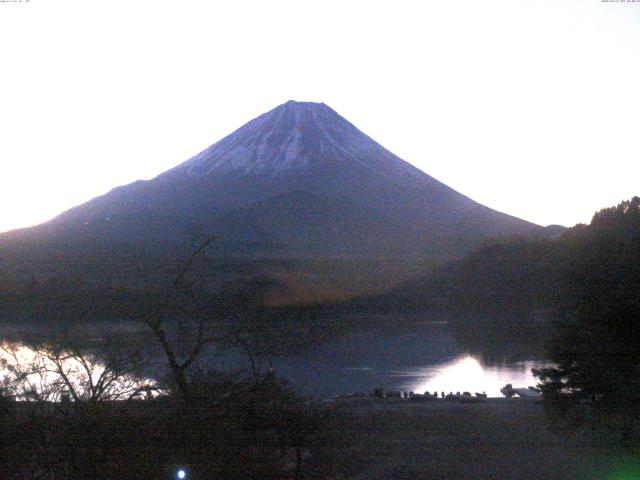 精進湖からの富士山