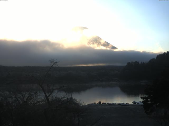 精進湖からの富士山