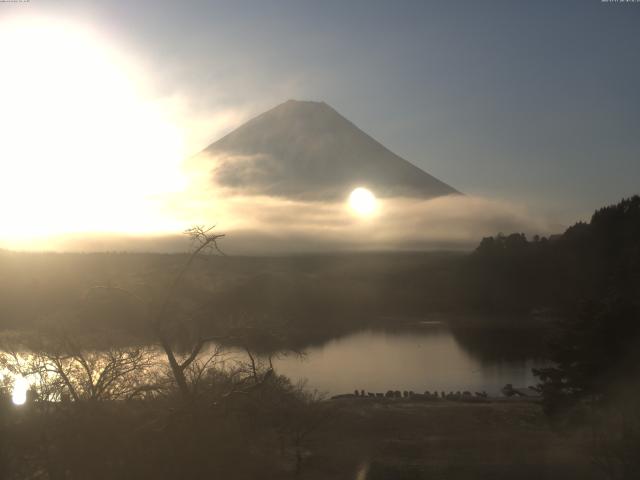 精進湖からの富士山