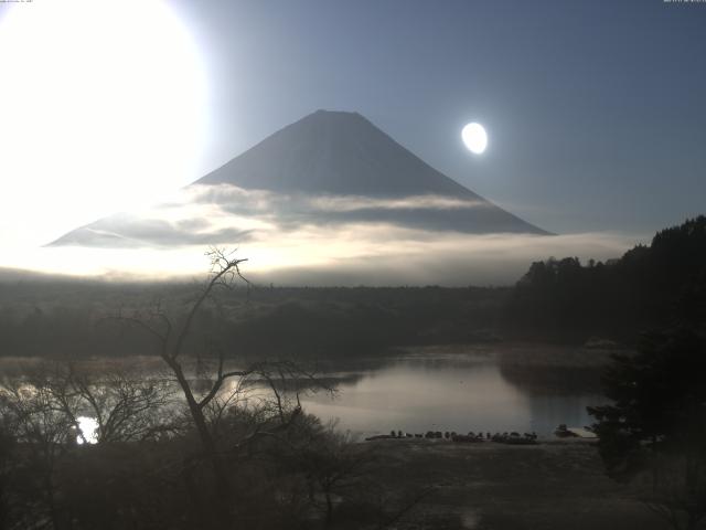 精進湖からの富士山