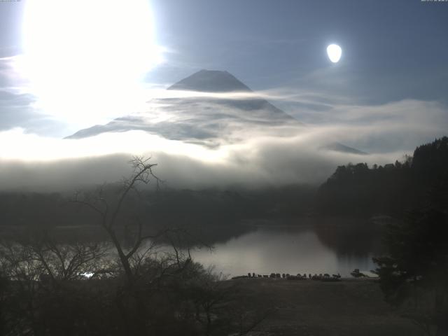 精進湖からの富士山