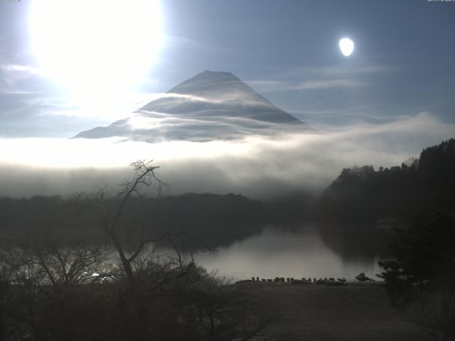 精進湖からの富士山