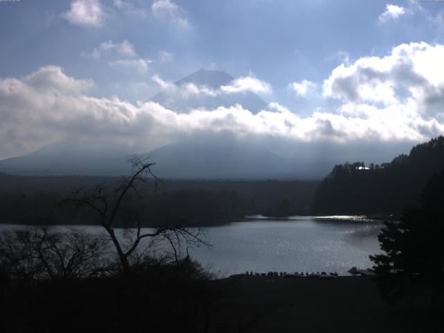 精進湖からの富士山