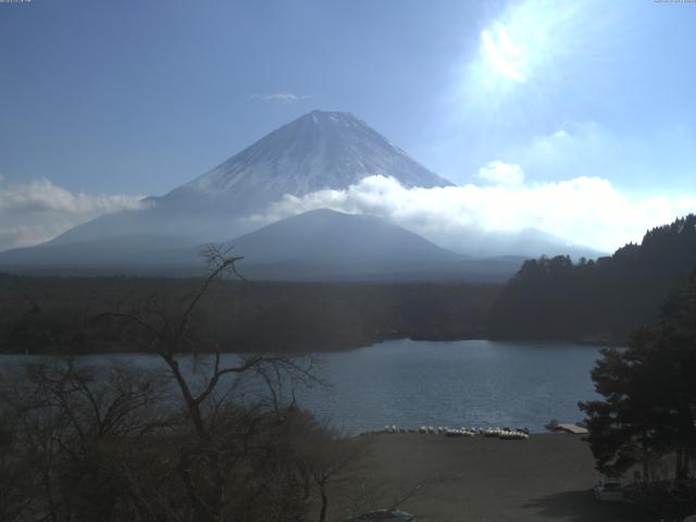 精進湖からの富士山