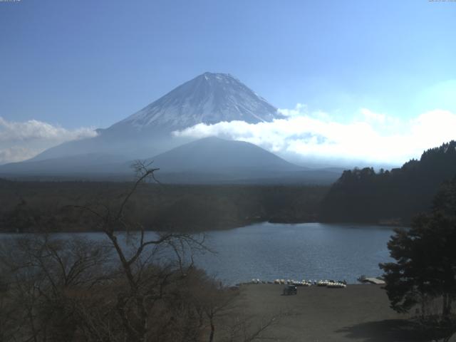 精進湖からの富士山