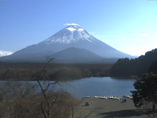 精進湖からの富士山