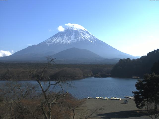 精進湖からの富士山