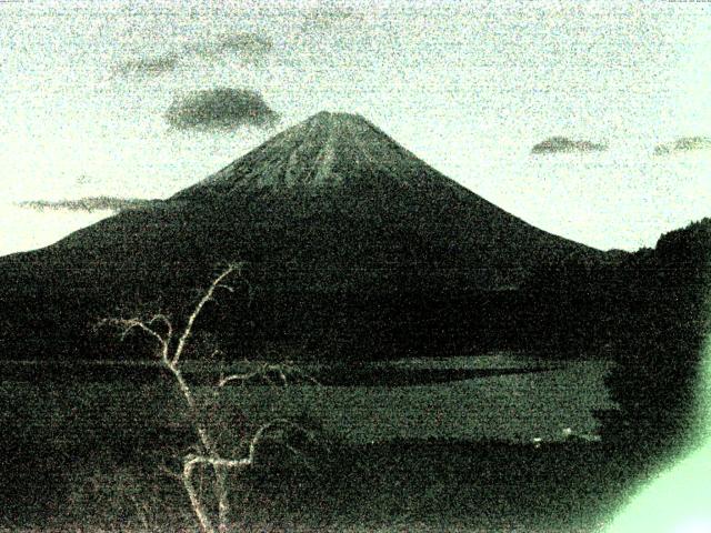 精進湖からの富士山
