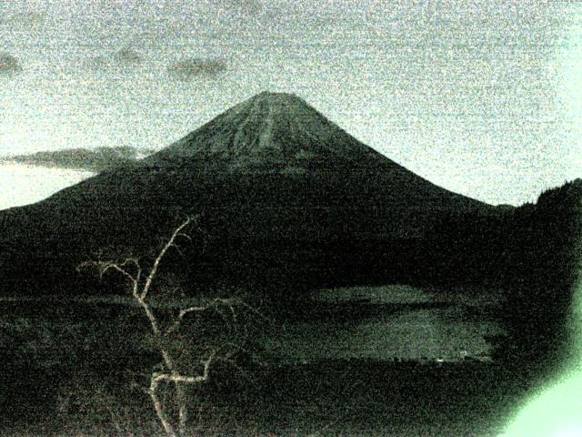 精進湖からの富士山