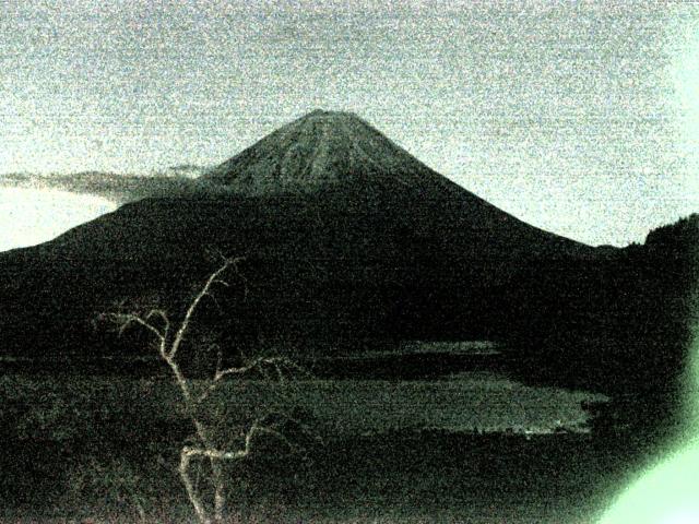 精進湖からの富士山