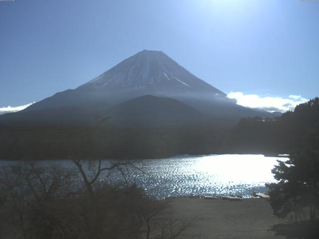 精進湖からの富士山