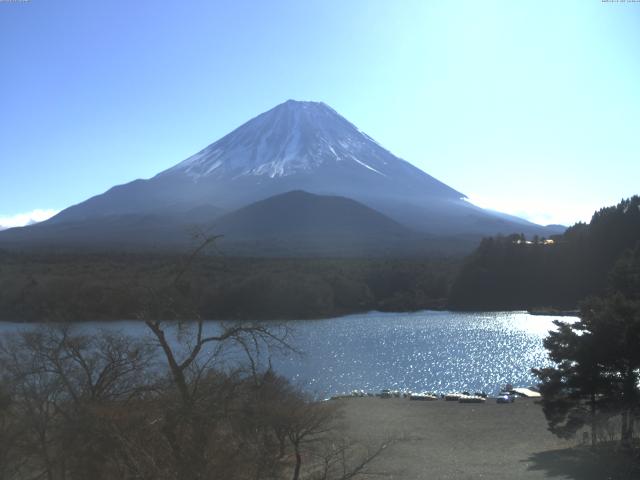精進湖からの富士山